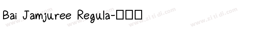 Bai Jamjuree Regula字体转换 Bai Jamjuree Regula字体转换
